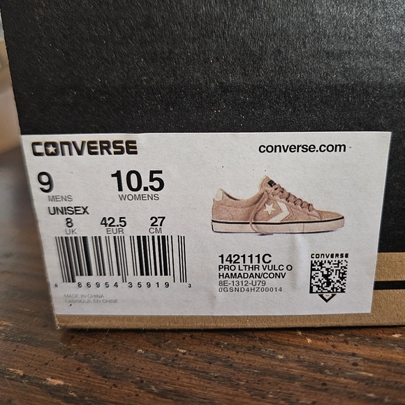 Converse Pro Leather Vulc Low Top Unisex Shoes Suede Hamadan Ivory NIB 9M/10.5W - Picture 14 of 14